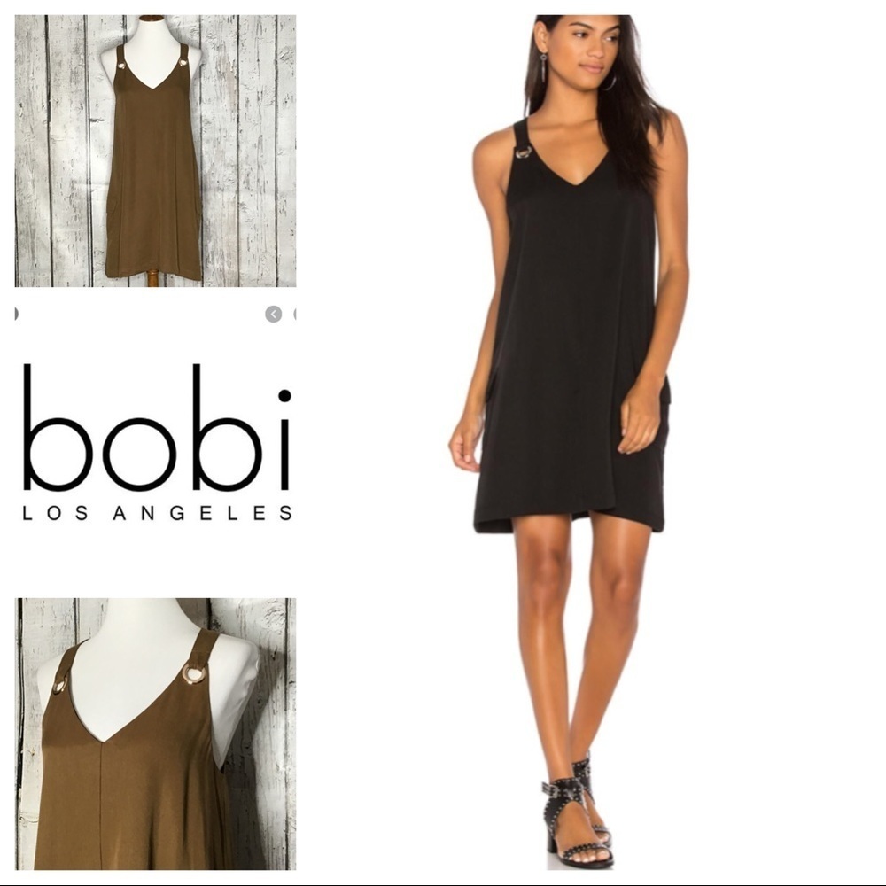 Bobi  Grommet tank‎ dress brown